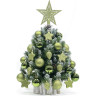 Набор пластиковых шаров с верхушкой HOUSE OF SEASONS, Ø 8 см, зеленый, 40 шт. 85644