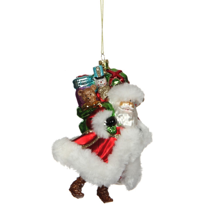 Подвеска Санта HOUSE OF SEASONS, 10,5*9,5*16 см, красный 83234